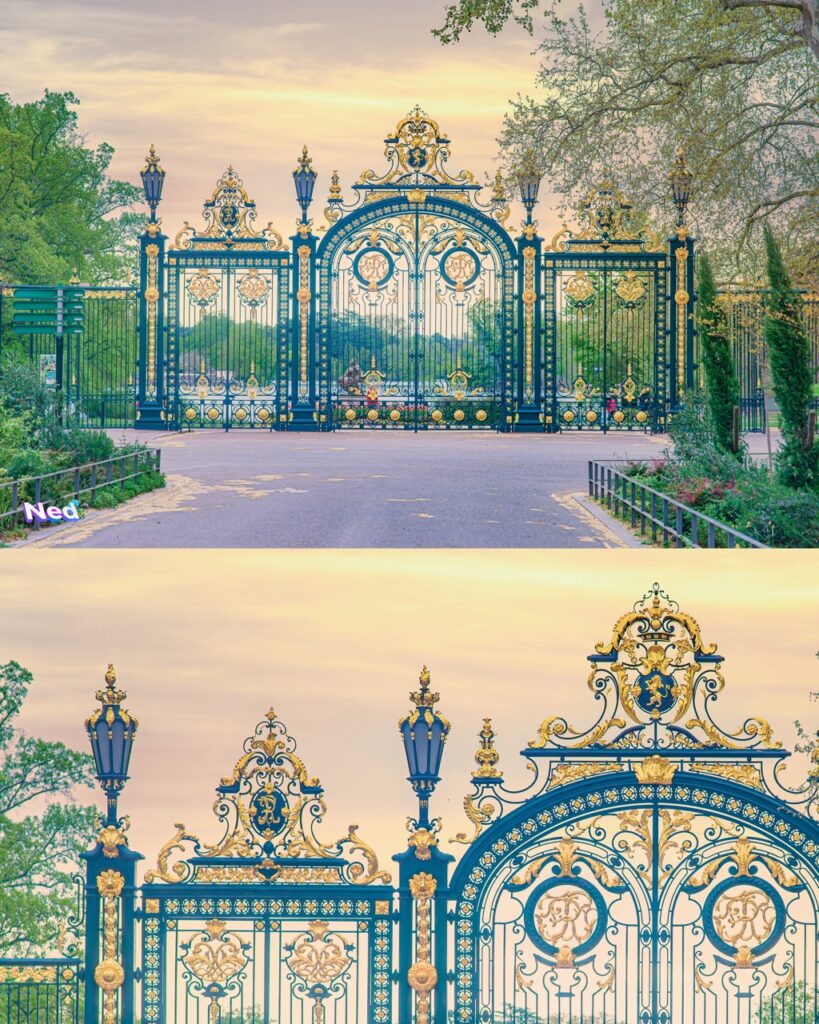 Porte des enfats du RHône, la porte du parc de la tête d'or à lyon