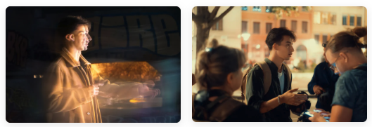 Photographe présentant son travail à des membres de Lyon Sortie Photo lors d'une réunion