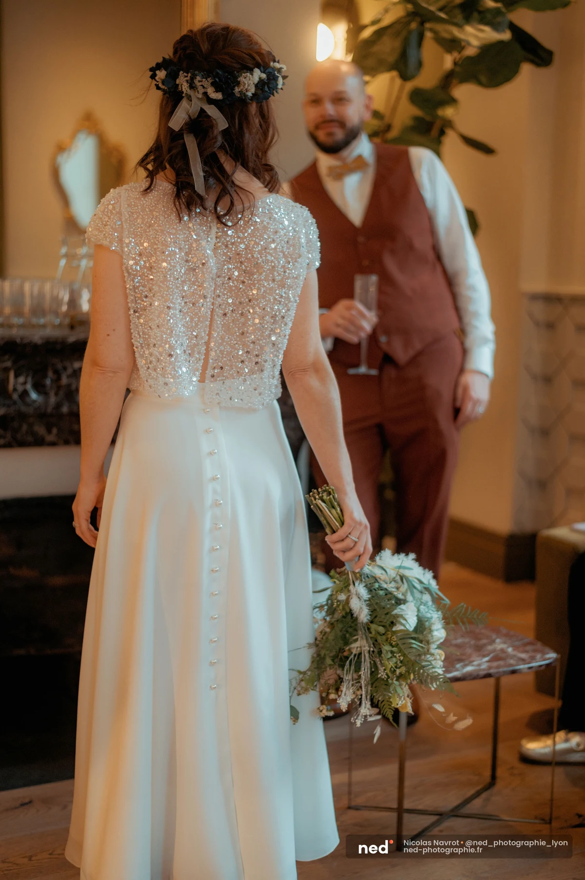 Mariage à la Basilique Saint-Martin d'Ainay : vin d'honneur